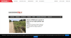 Desktop Screenshot of leccenews24.it